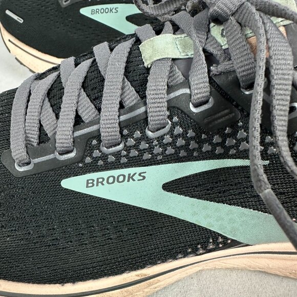 Brooks Ghost 14 Womens Running Shoes Size 11 Black & Mint - Picture 3 of 12